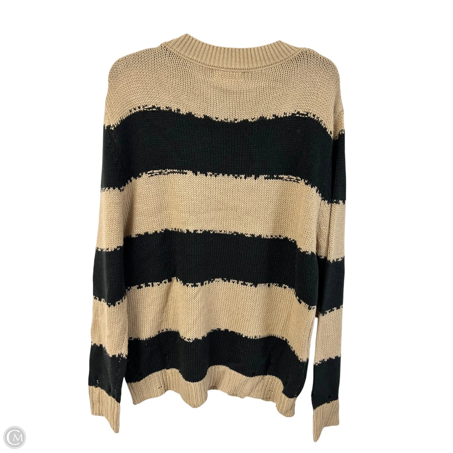 Sweater By Fashion On Earth In Black & Brown, Size: M