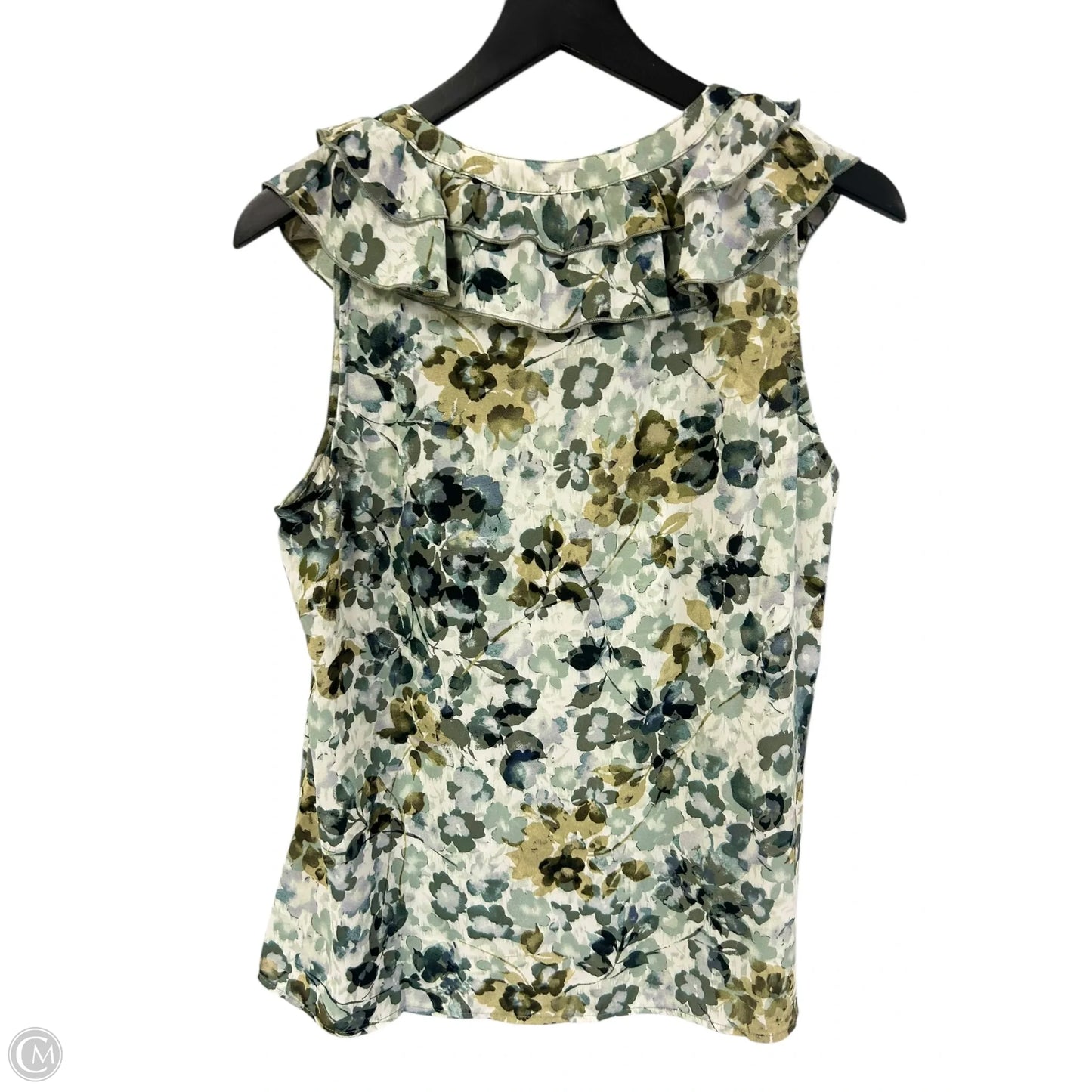 Top Sleeveless By Cabi In Floral Print, Size: M