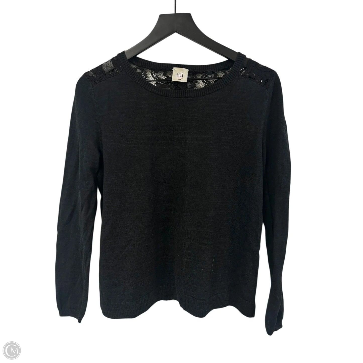Top Long Sleeve By Cabi In Black, Size: M