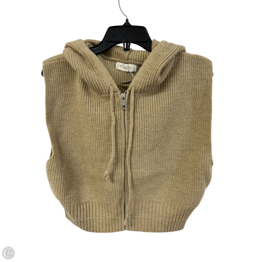 Vest Sweater By By Together In Tan, Size: M