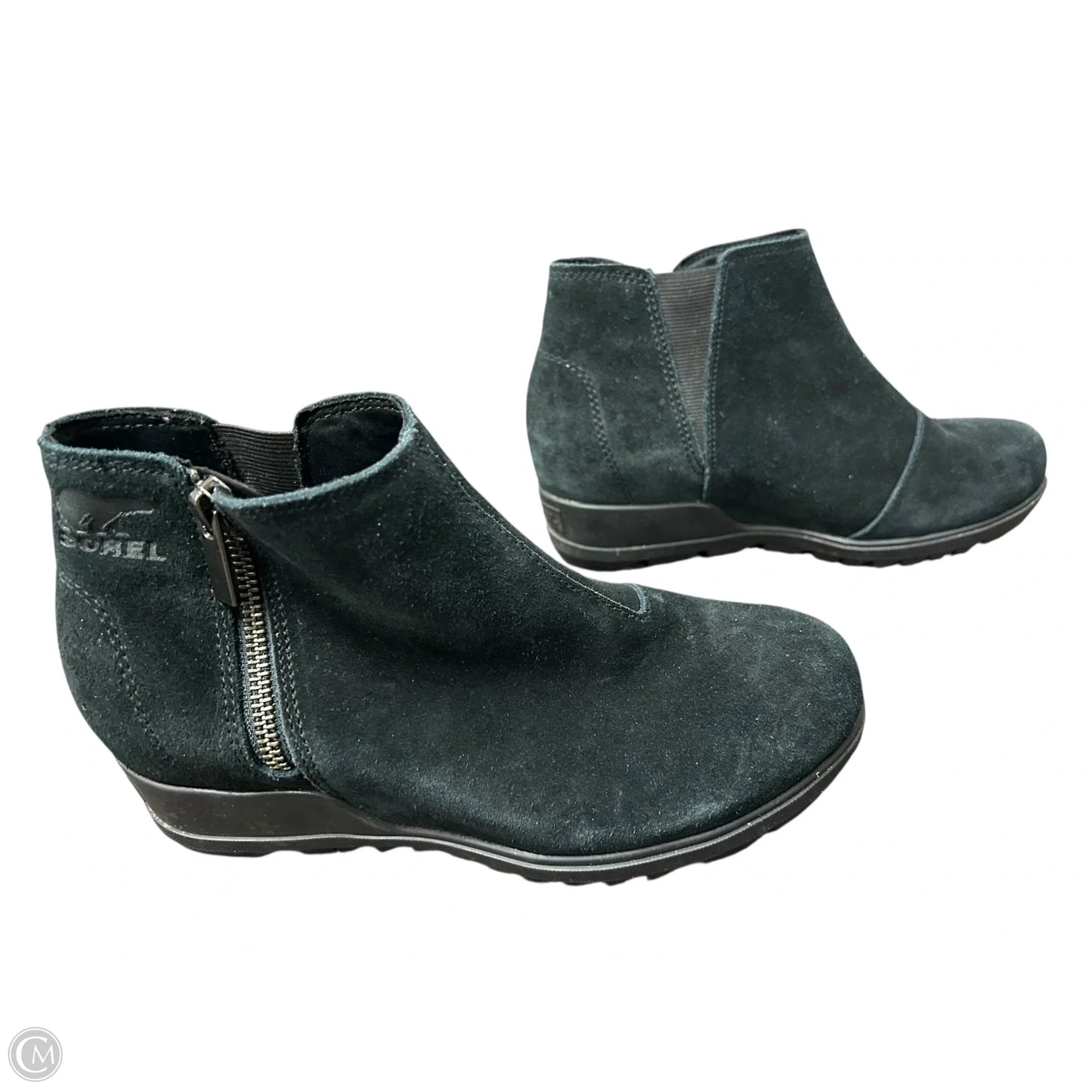 Boots Ankle Heels By Sorel In Black, Size: 7.5