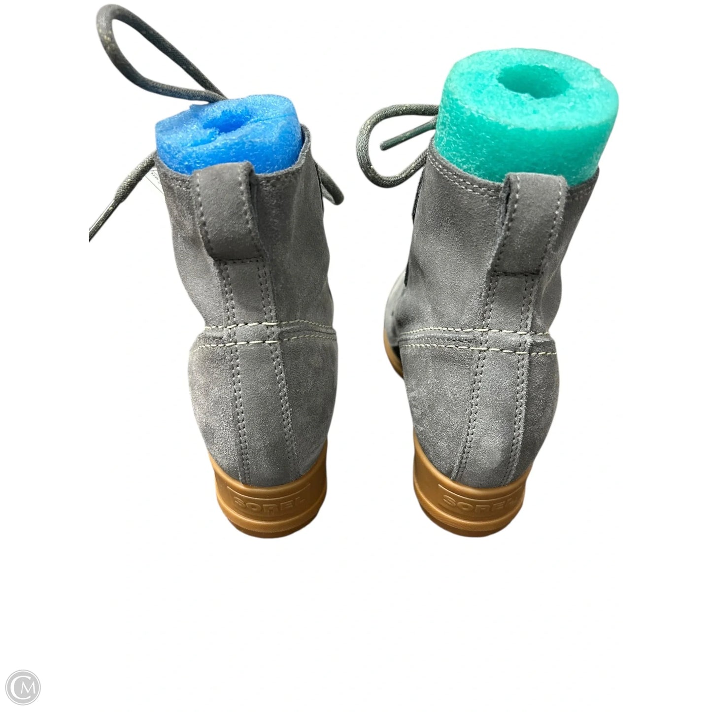 Boots Ankle Heels By Sorel In Grey, Size: 7