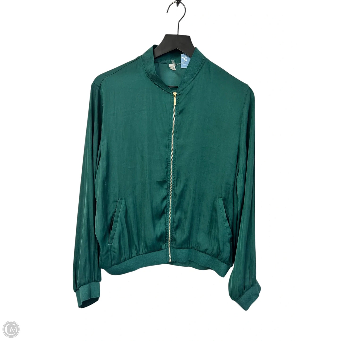 Jacket Shirt By Glam In Green, Size: M