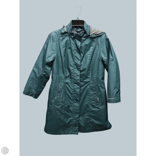 Coat Parka By Eddie Bauer In Teal, Size: Mp