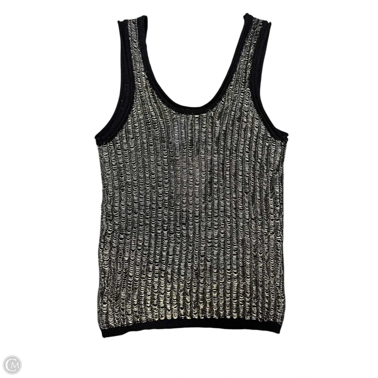 Top Sleeveless By Zara In Gold, Size: M