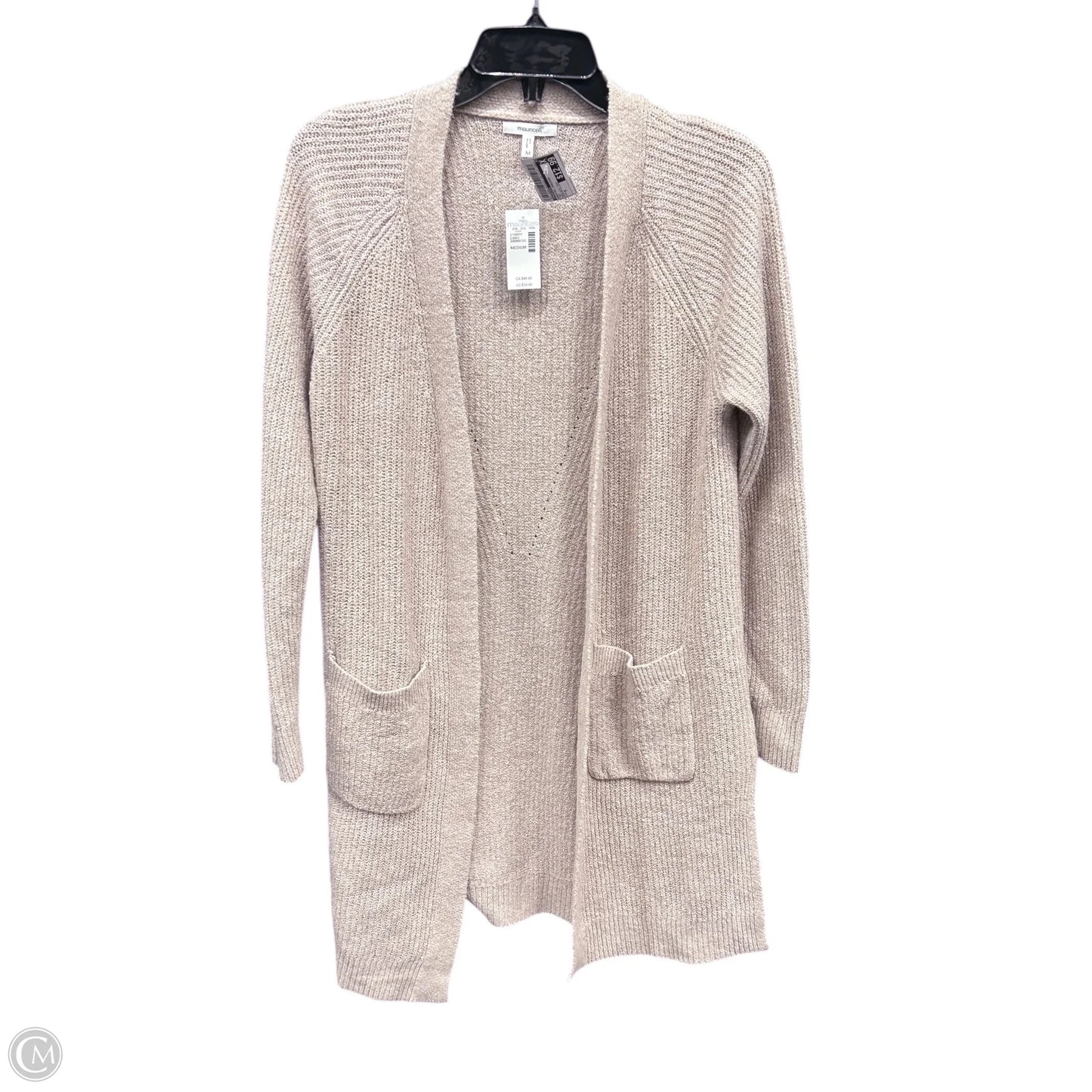Sweater Cardigan By Maurices In Tan, Size: M