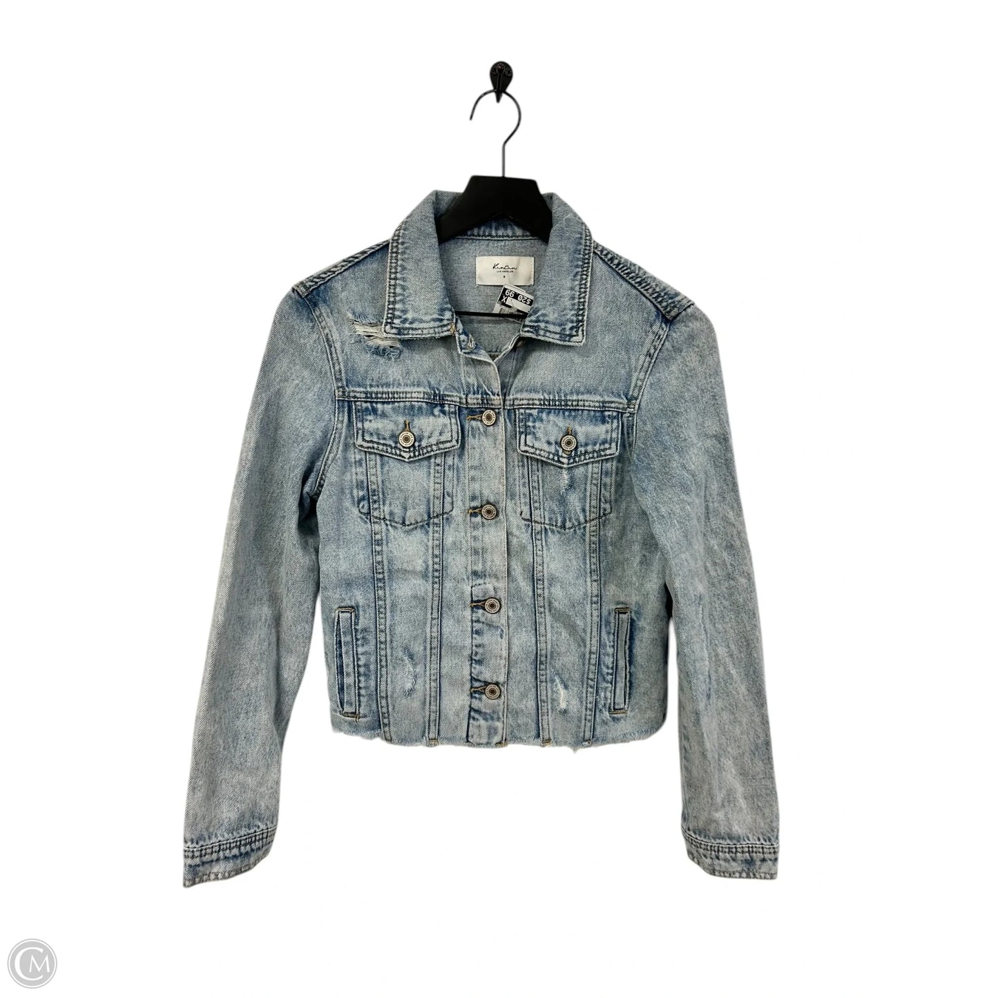 Jacket Denim By Kancan In Blue Denim, Size: S