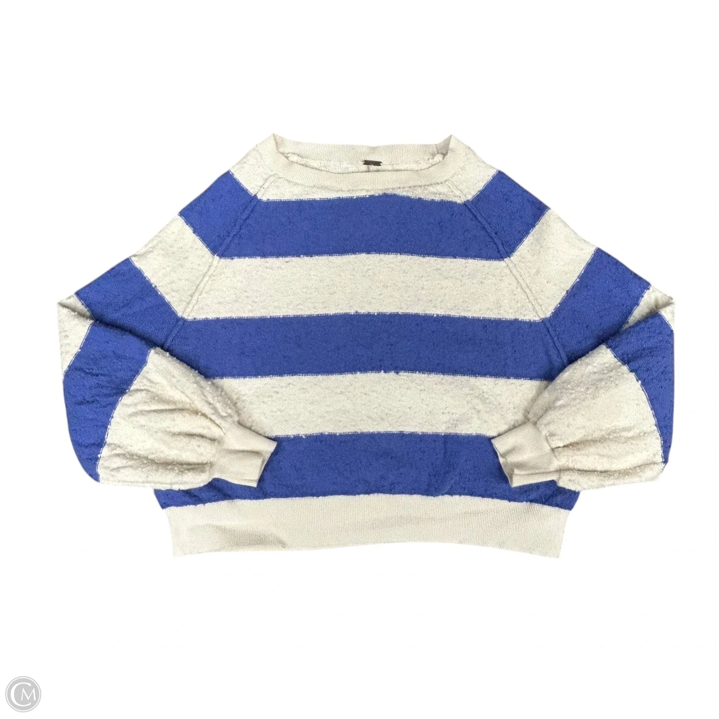 Sweater By Free People In Purple & White, Size: Xs