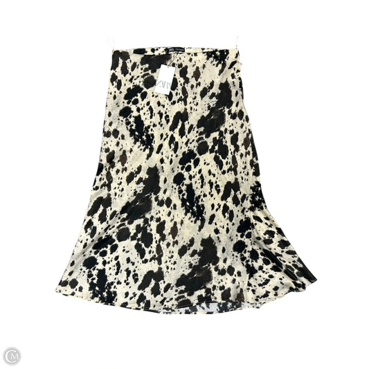 Skirt Maxi By Zara In Brown & Cream, Size: Xl