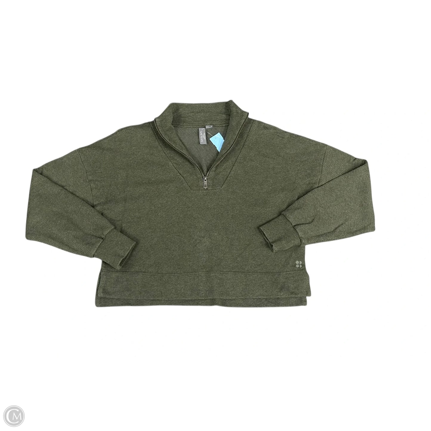 Sweatshirt Collar By Sweaty Betty In Green, Size: M