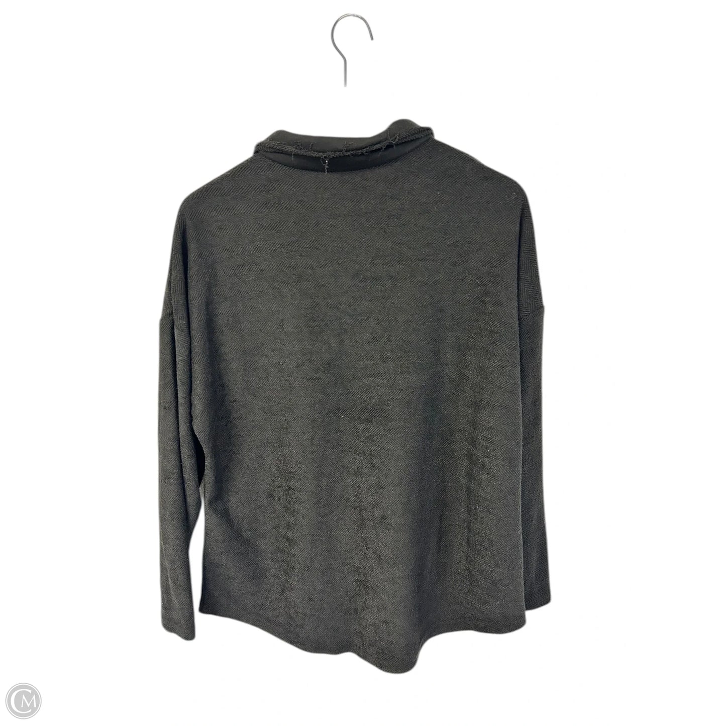 Jacket Shirt By Clothes Mentor In Black, Size: S