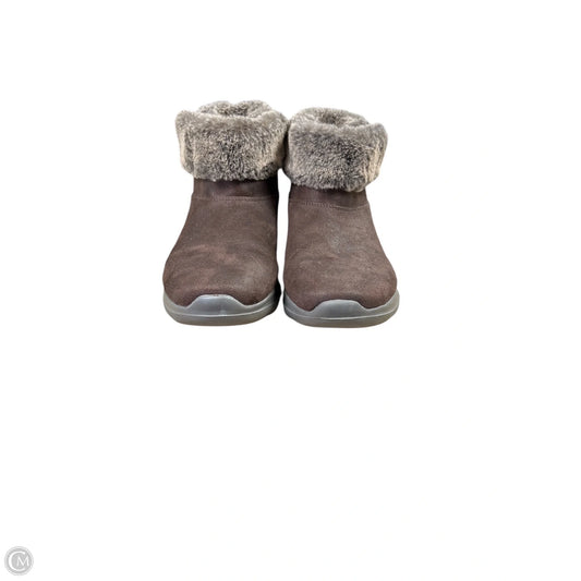 Boots Ankle Flats By Skechers In Brown, Size: 10