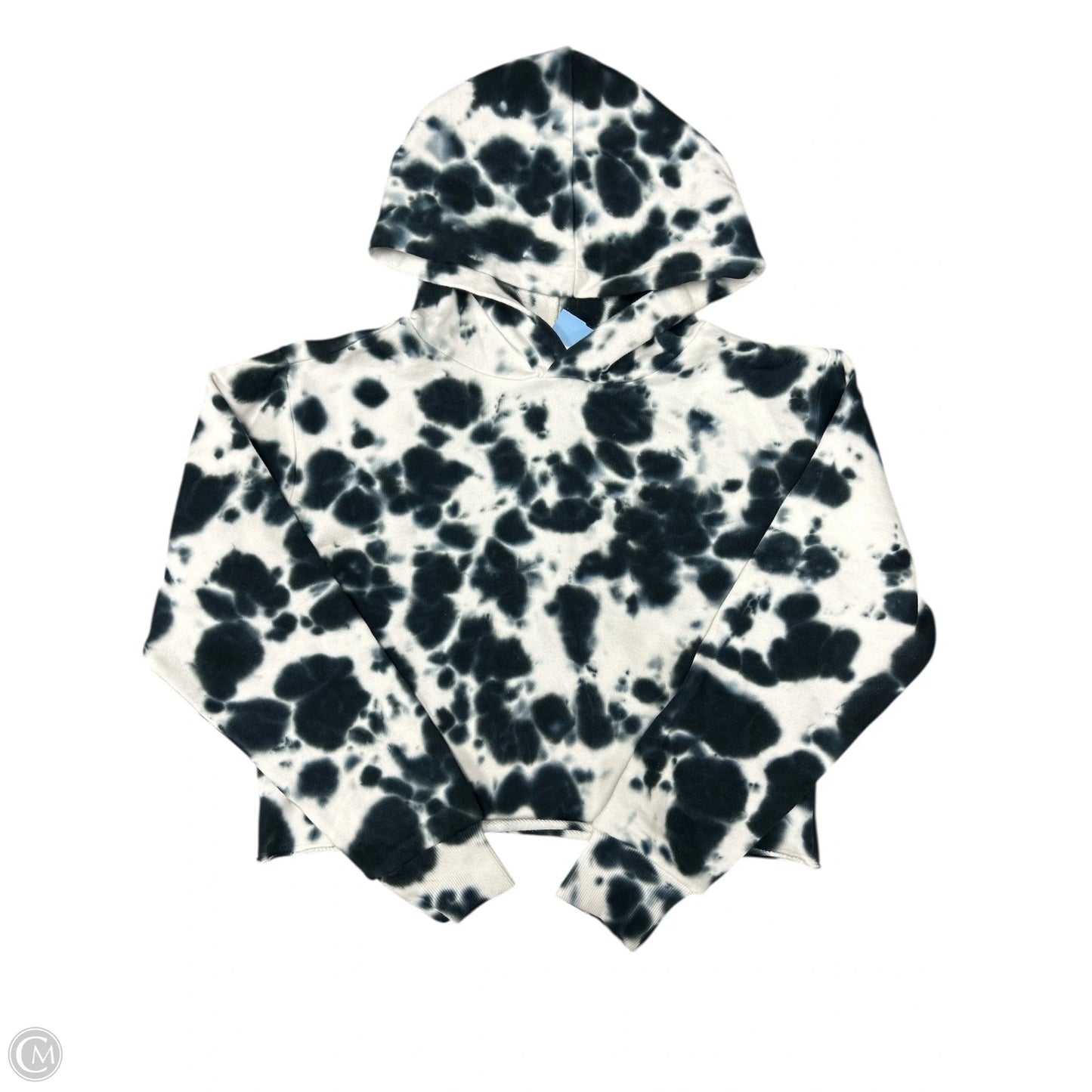 Sweatshirt Hoodie By 525 In Black & White, Size: S