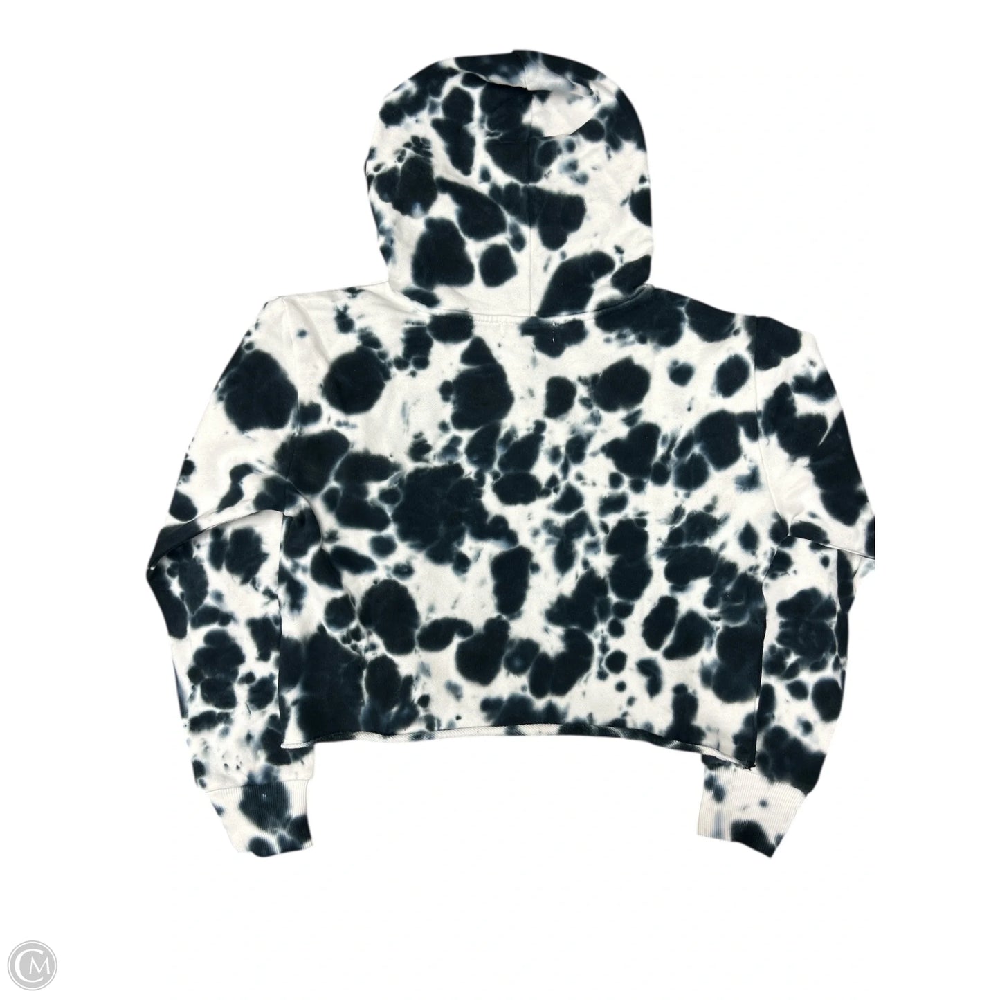 Sweatshirt Hoodie By 525 In Black & White, Size: S