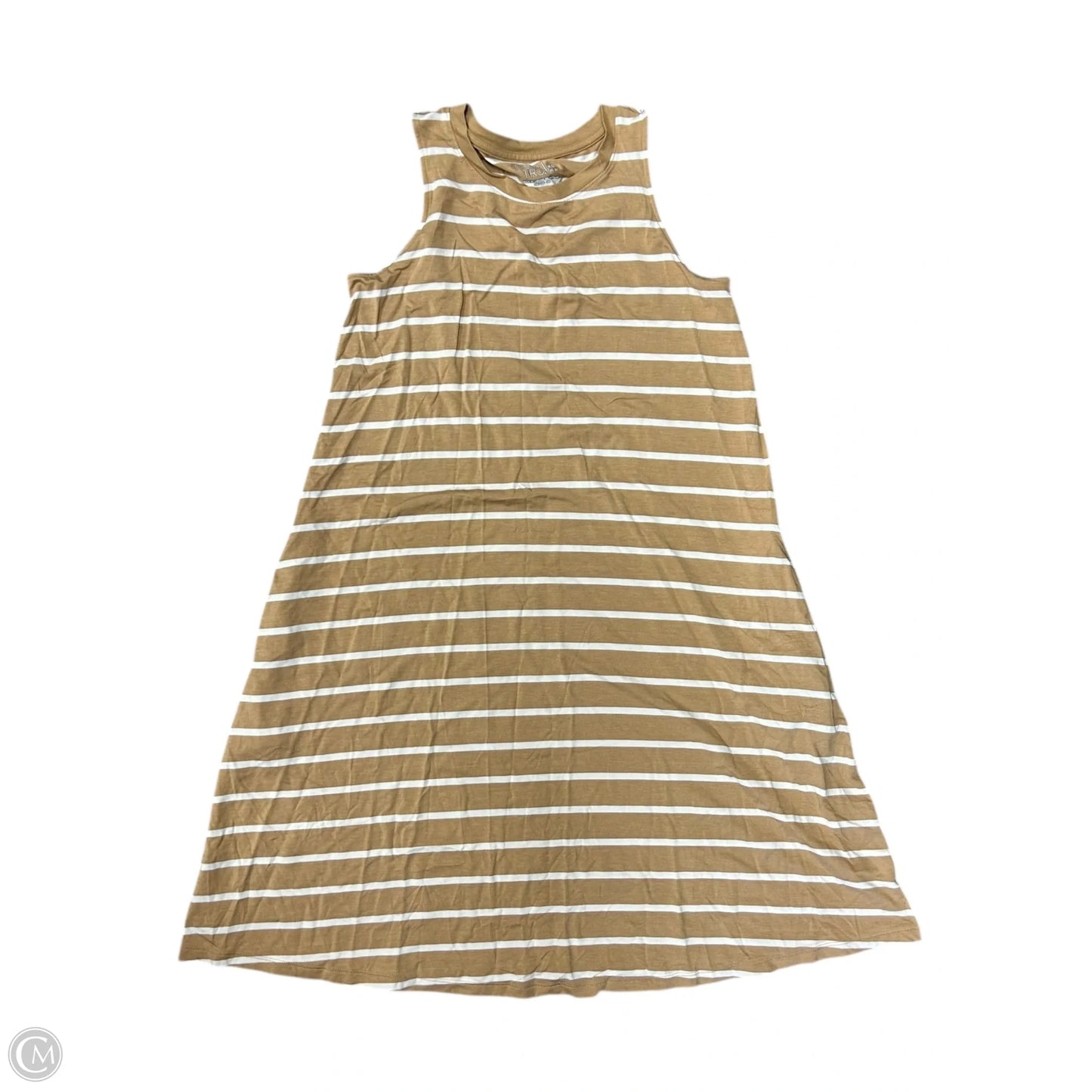 Dress Casual Short By Time And Tru In Tan & White, Size: Xs