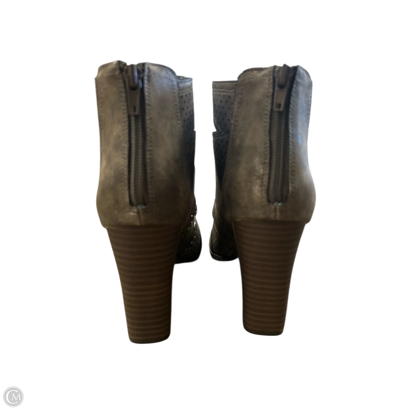 Boots Ankle Heels By Maurices In Brown, Size: 8