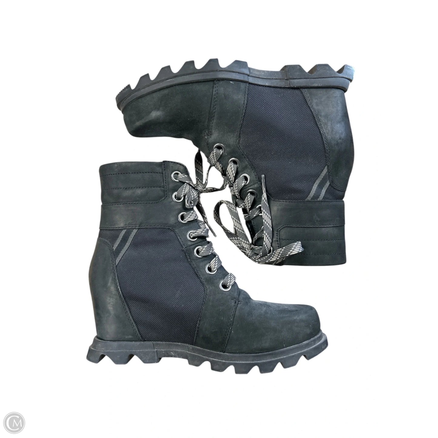 Boots Ankle Heels By Sorel In Black, Size: 8