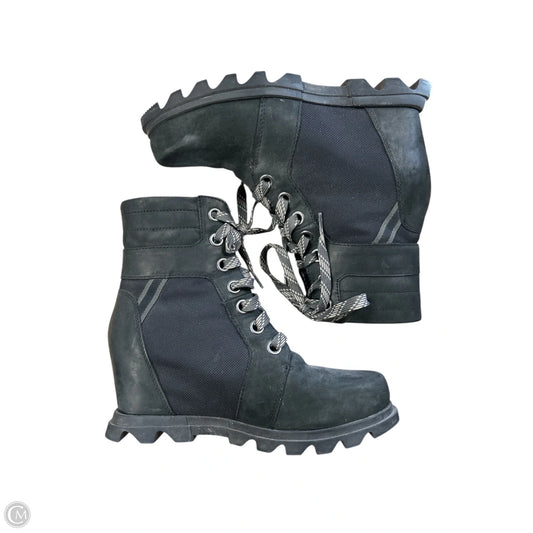 Boots Ankle Heels By Sorel In Black, Size: 8