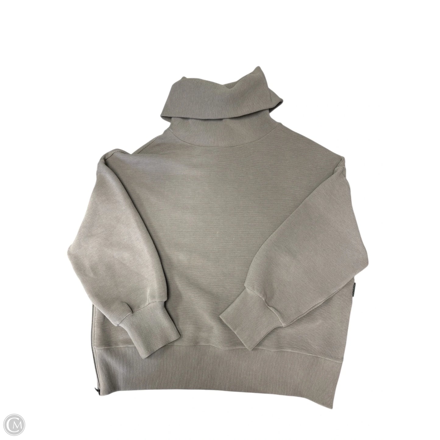 Athletic Sweatshirt Collar By Varley In Grey, Size: L