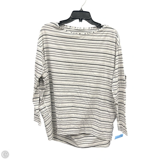 Athletic Top Long Sleeve Crewneck By Lululemon In Striped Pattern, Size: Large