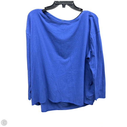 Athletic Top Long Sleeve Crewneck By Lululemon In Blue, Size: 12