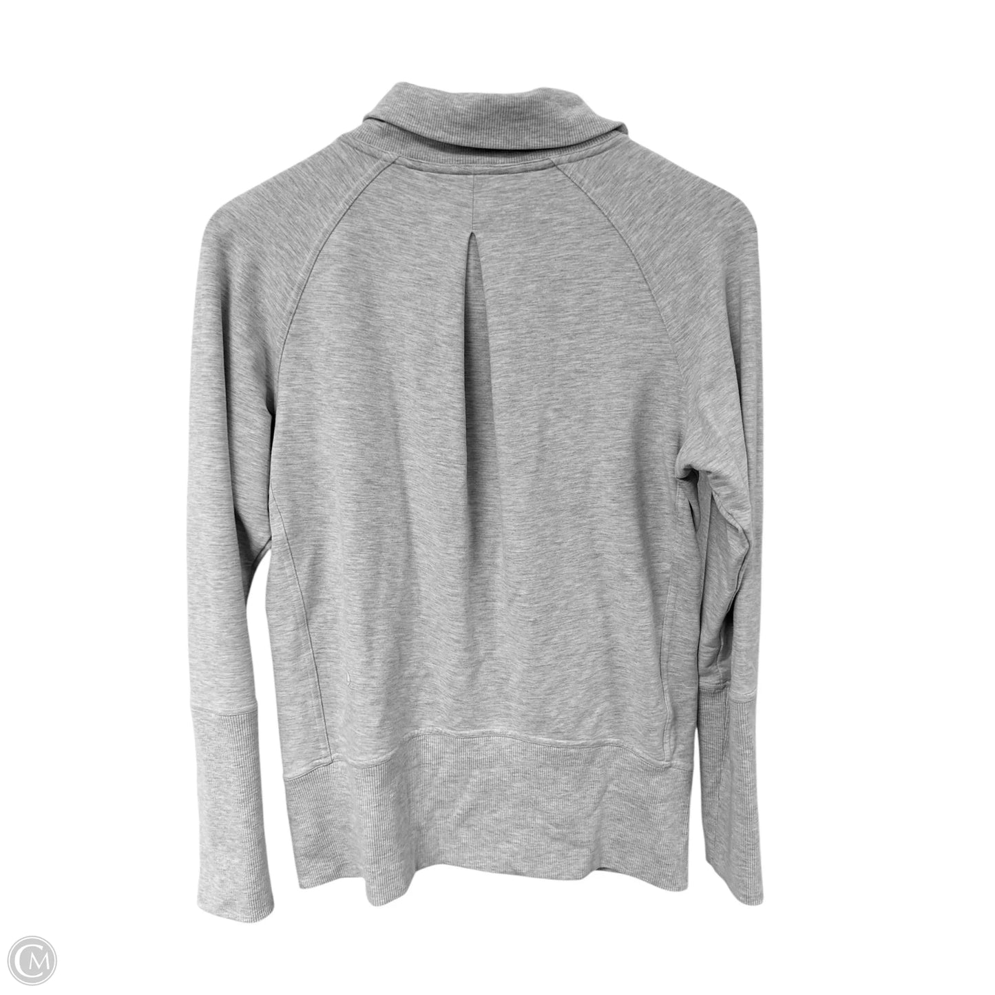Athletic Sweatshirt Collar By Lululemon In Grey, Size: 6
