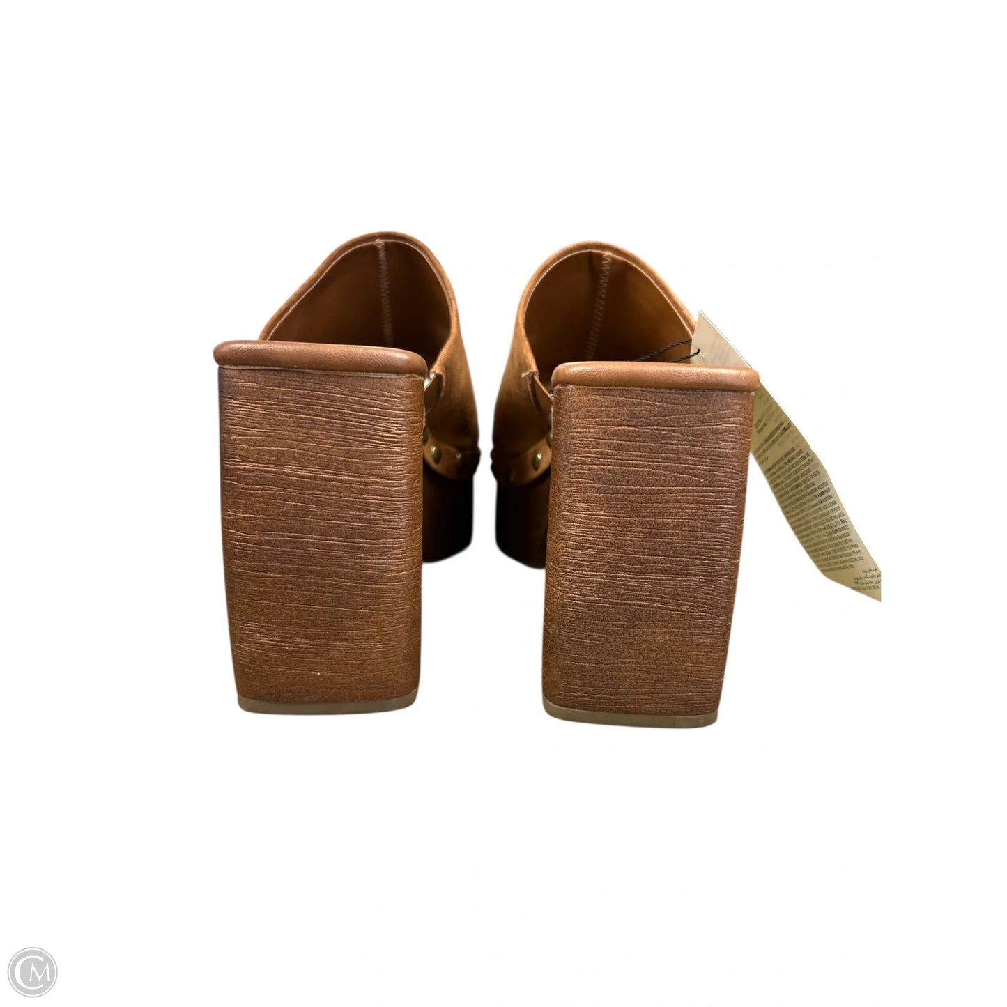 Sandals Heels Platform By The Drop In Brown, Size: 8