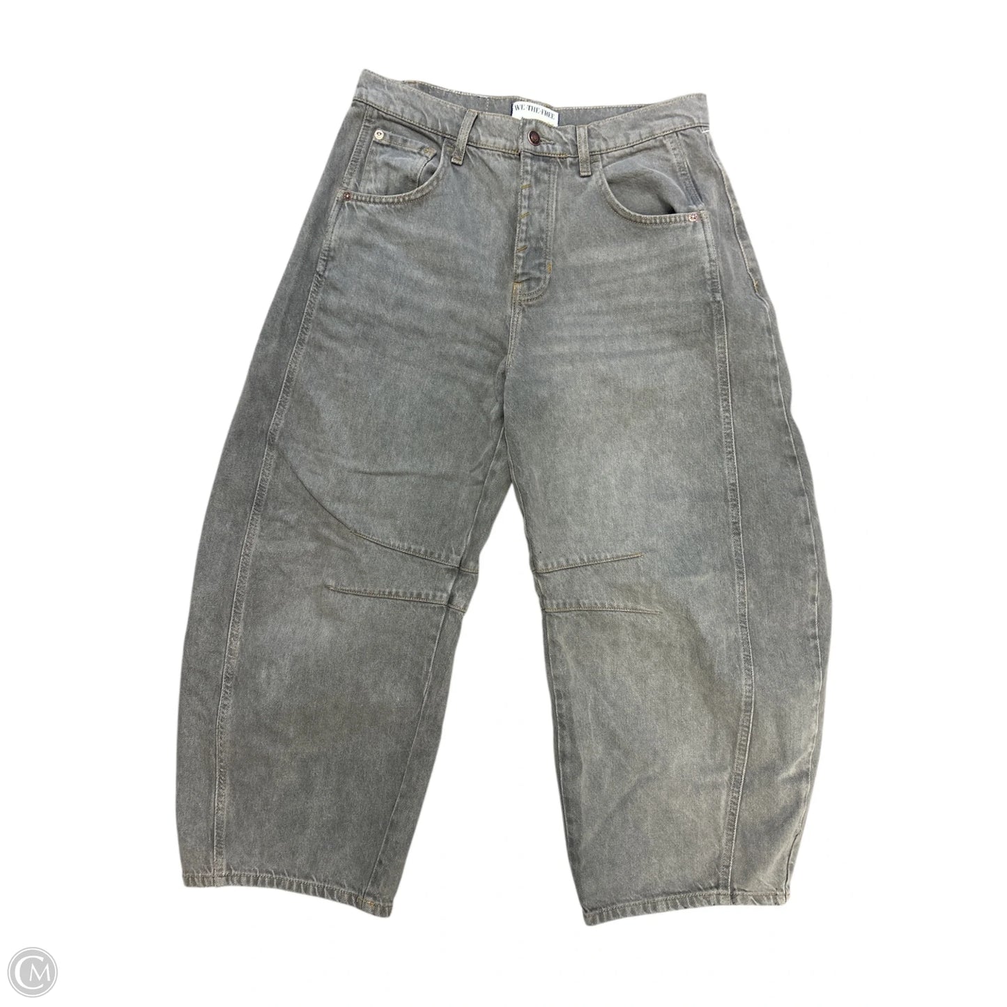 Jeans Wide Leg By We The Free In Grey Denim, Size: 4