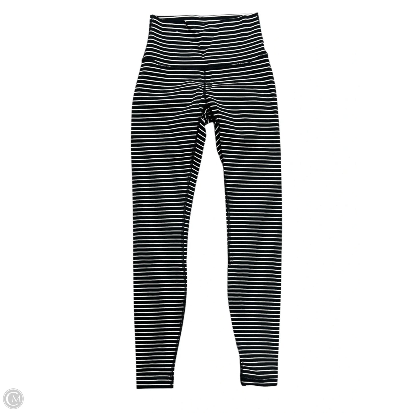 Athletic Leggings By Lululemon In Striped Pattern, Size: 4