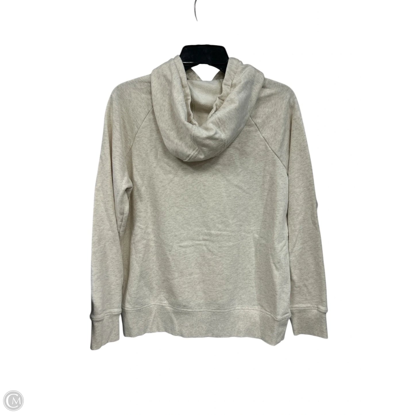 Athletic Sweatshirt Hoodie By Under Armour In Tan, Size: M