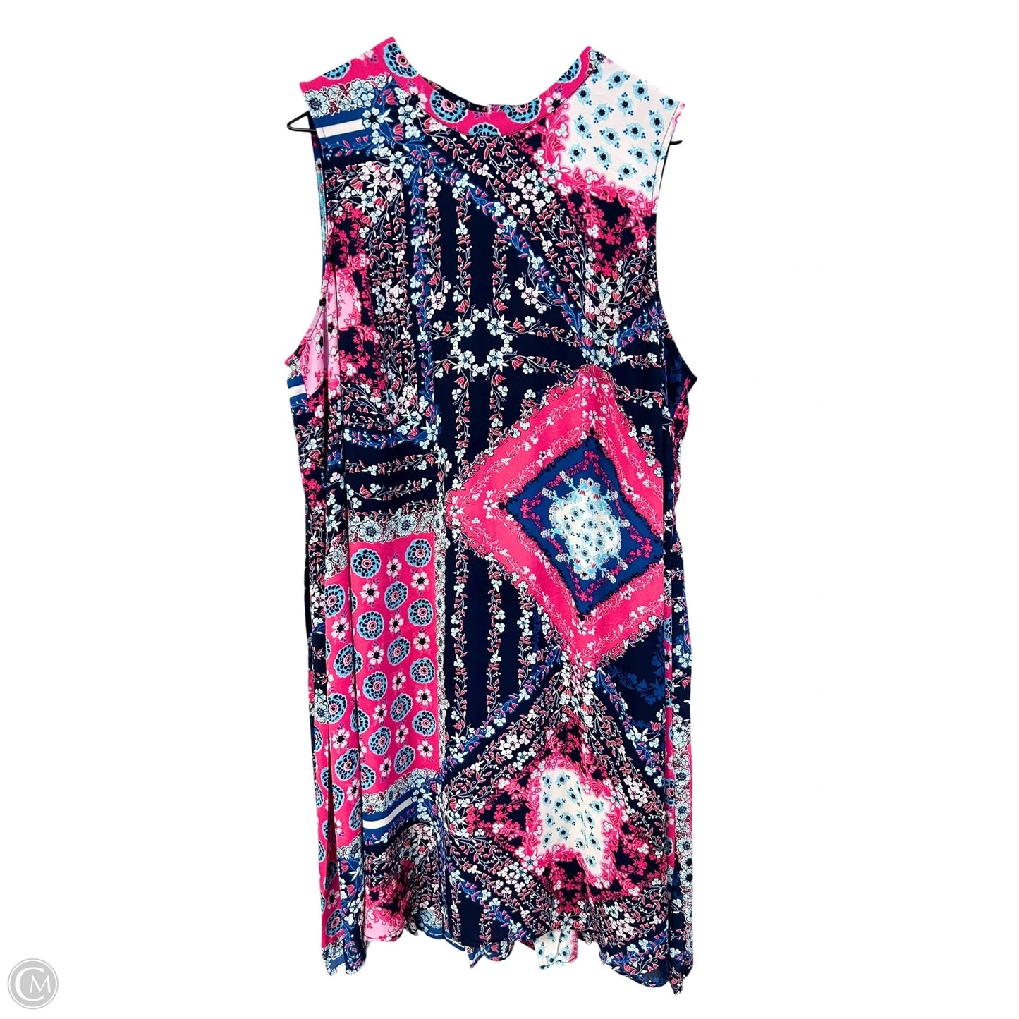 Dress Casual Short By Dr2 In Blue & Pink, Size: M