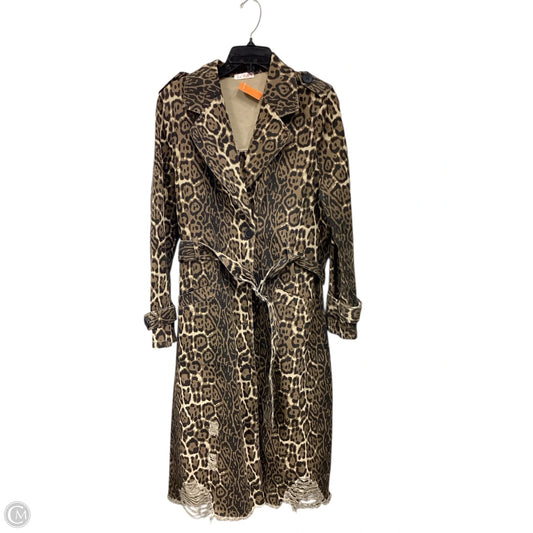 Jacket Denim By Clothes Mentor In Animal Print, Size: S