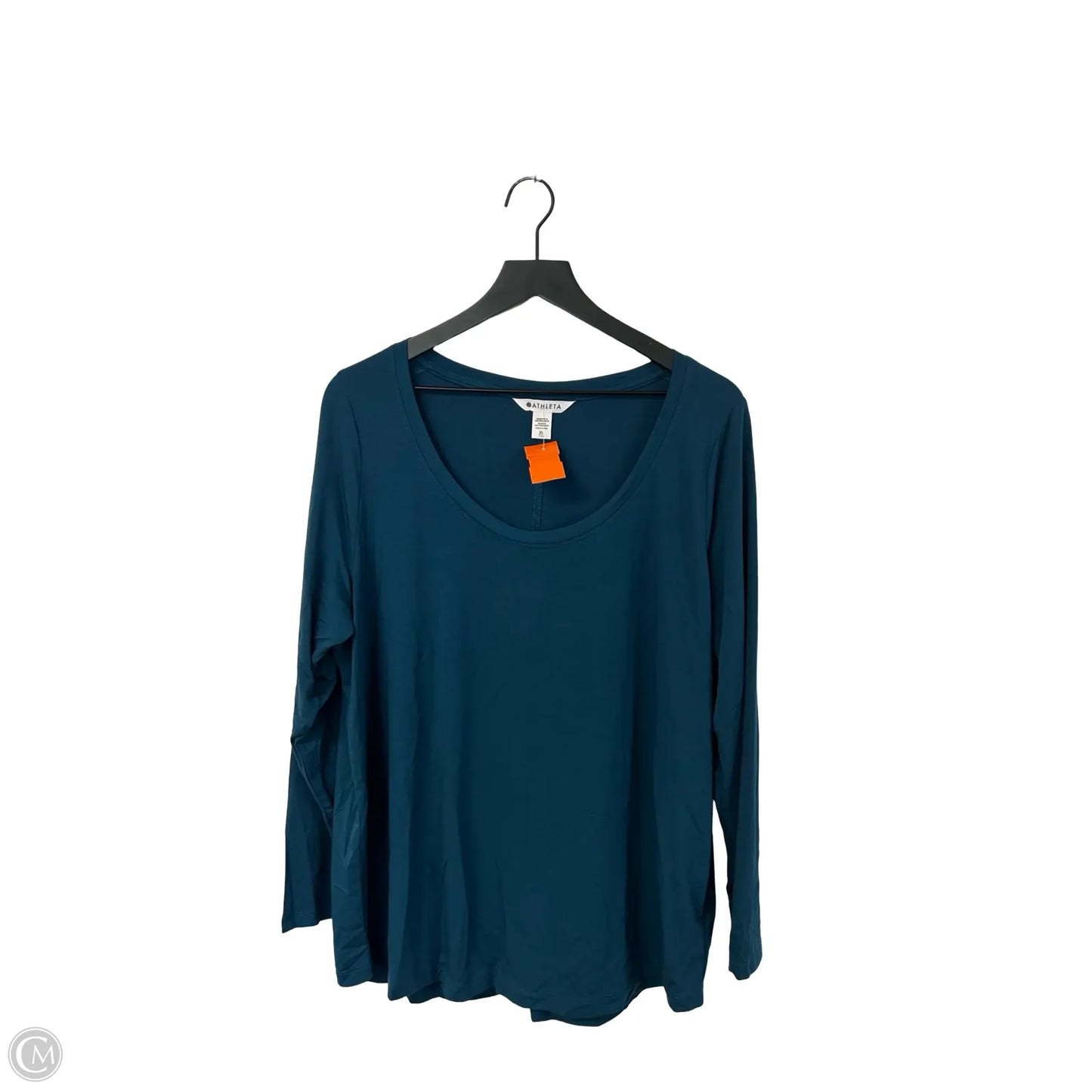 Athletic Top Long Sleeve Crewneck By Athleta In Teal, Size: Xl