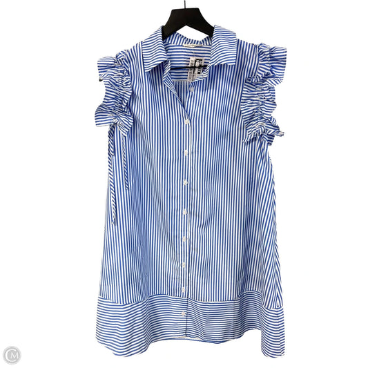 Dress Casual Short By Sunday Up In Blue & White, Size: S