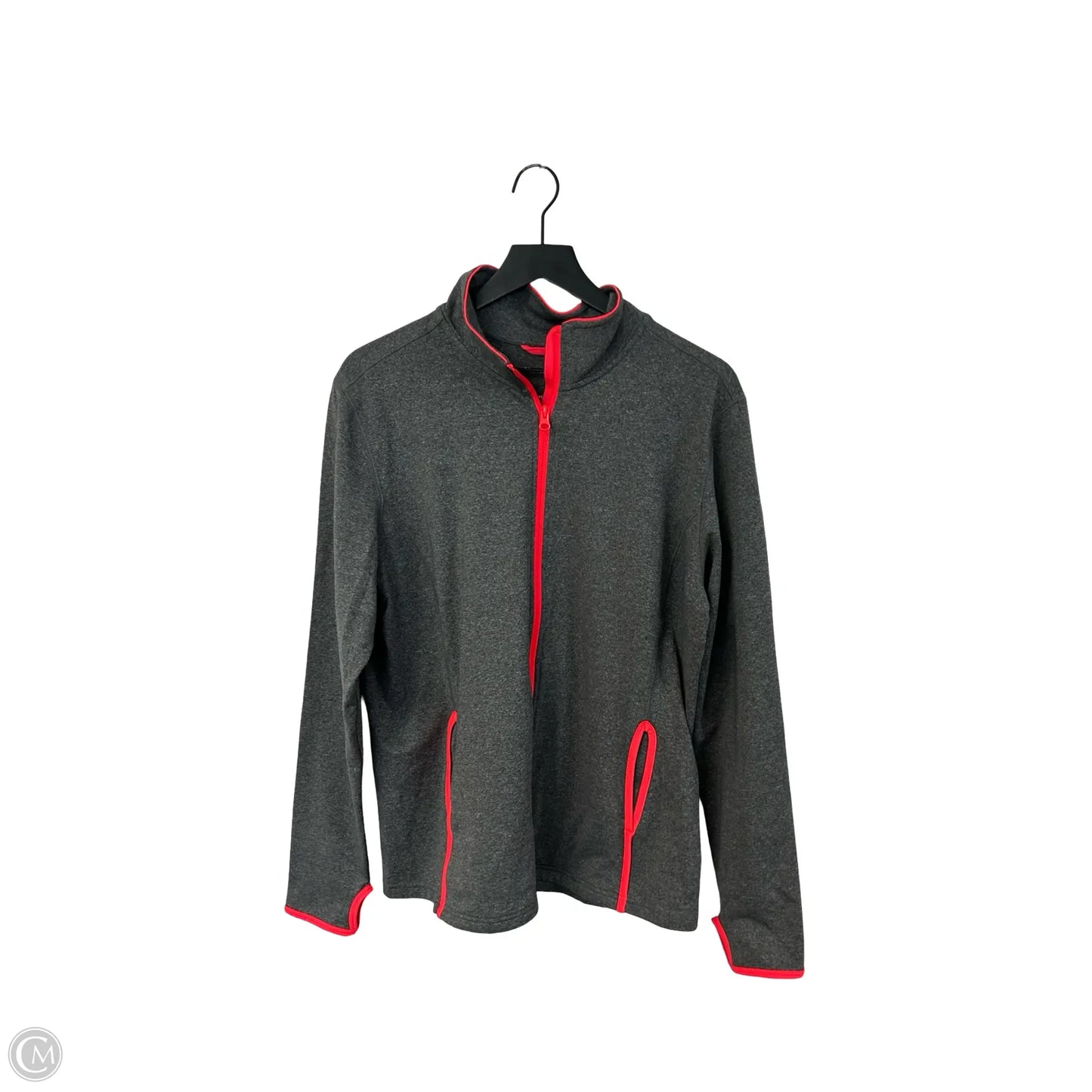 Athletic Sweatshirt Collar By Cme In Grey, Size: Xl