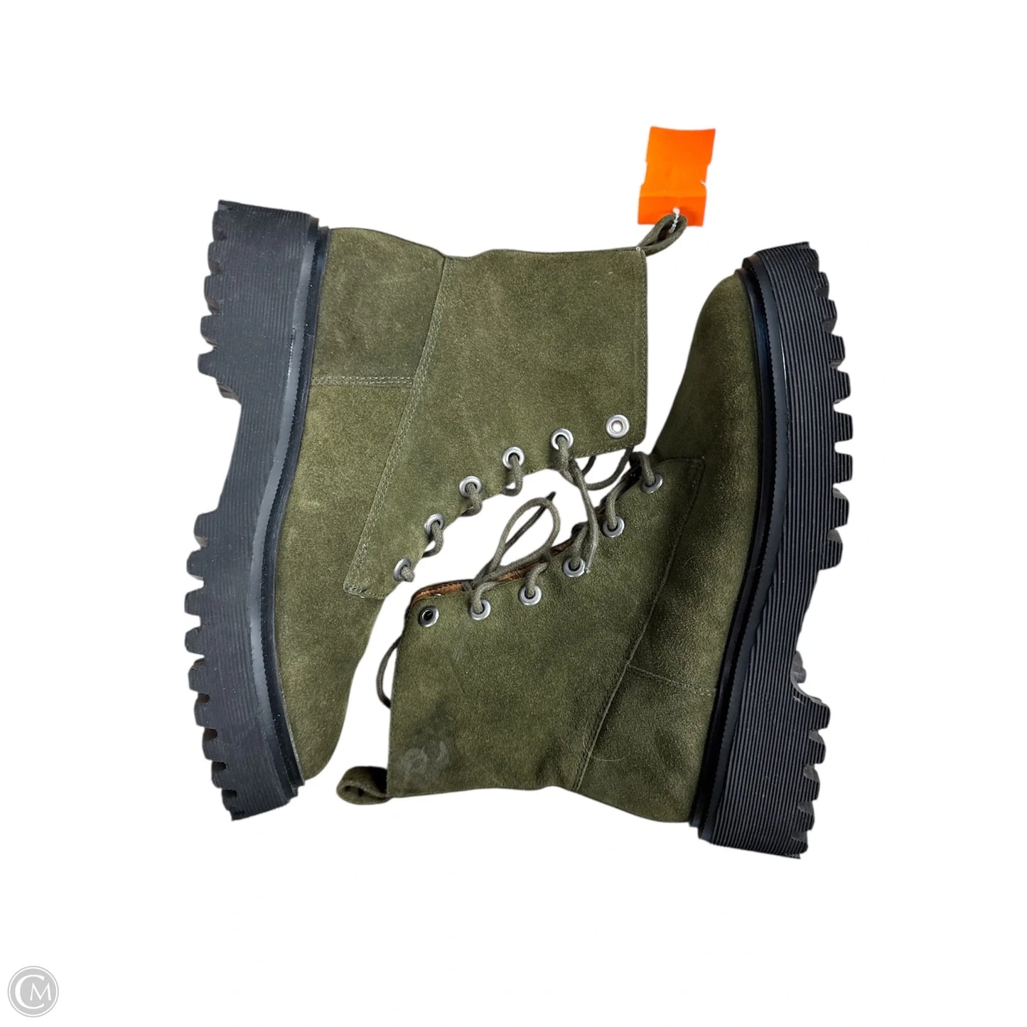 Boots Combat By Madewell In Green, Size: 8