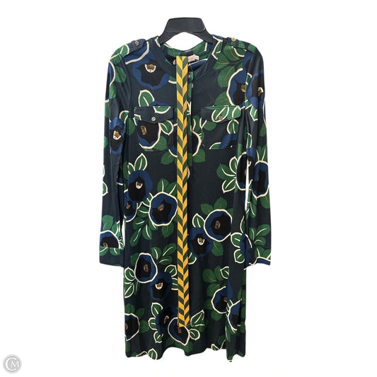 Dress Designer By Tory Burch In Blue & Green, Size: M