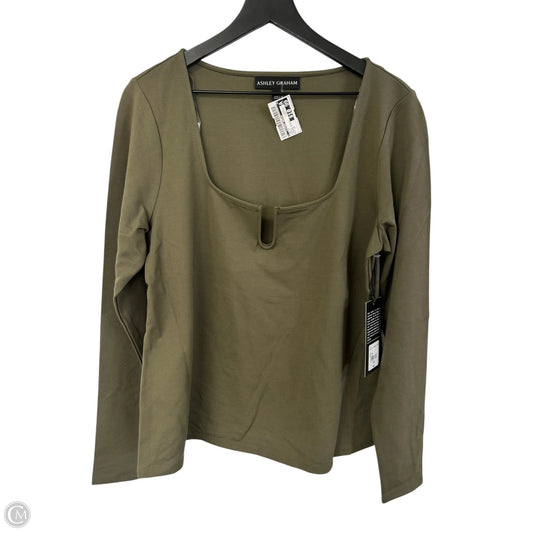 Top Long Sleeve By Clothes Mentor In Green, Size: 1x