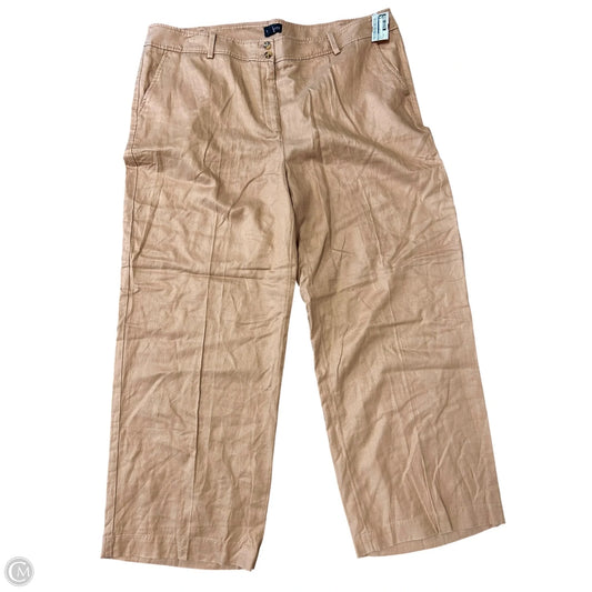 Pants Wide Leg By Talbots In Brown, Size: 20