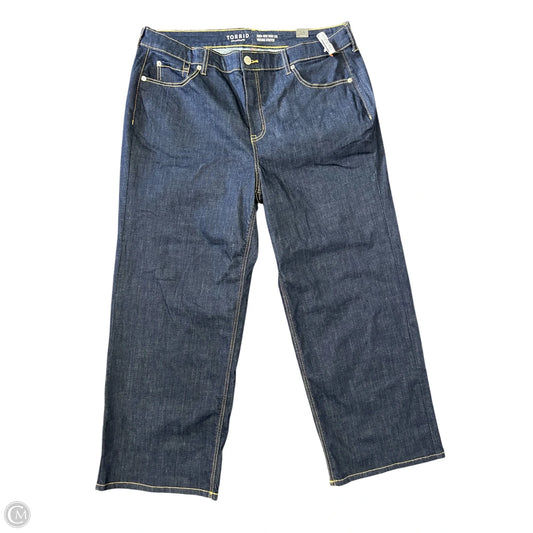 Jeans Wide Leg By Torrid In Blue Denim, Size: 18