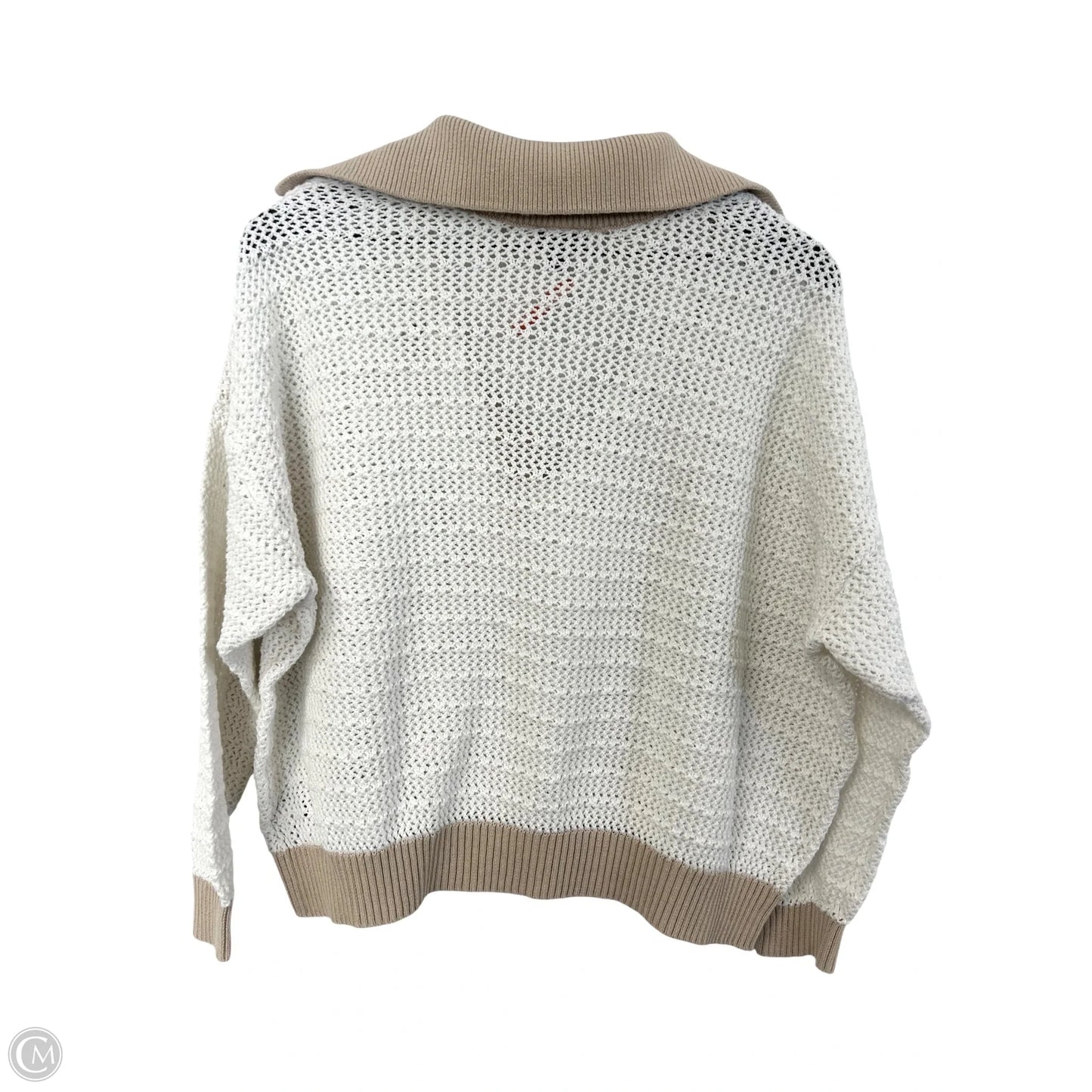 Sweater By Torrid In Tan & White, Size: 2x