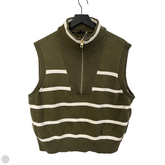 Vest Sweater By Talbots In Green, Size: 2x