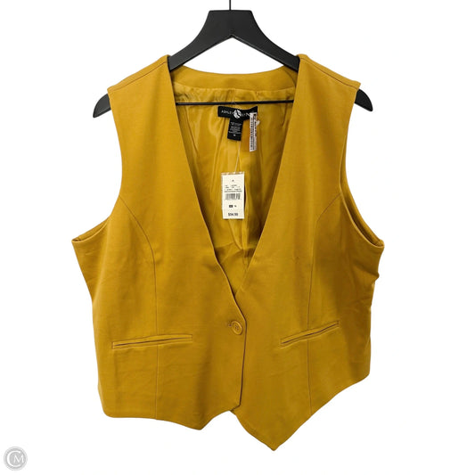 Vest Other By Ashley Stewart In Yellow, Size: 18