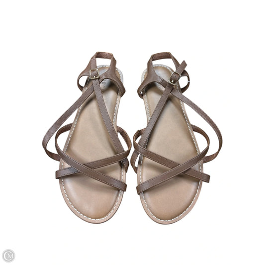 Sandals Flats By Torrid In Brown, Size: 10.5