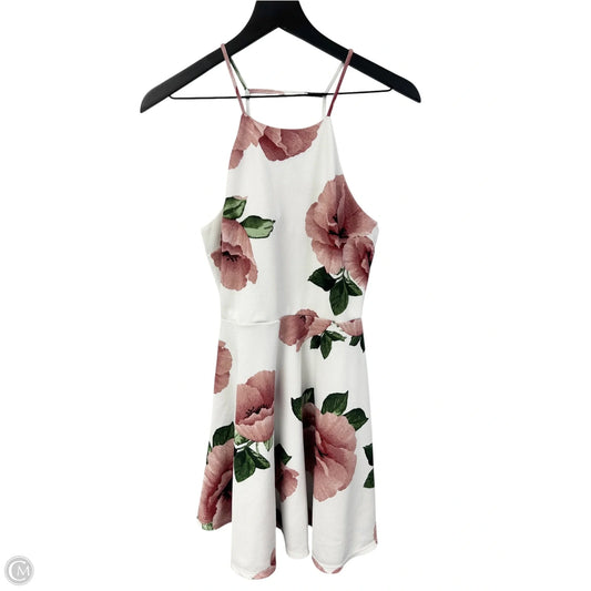 Dress Casual Short By E&m In Floral Print, Size: M