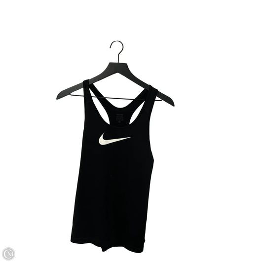 Athletic Tank Top By Nike Apparel In Black, Size: M