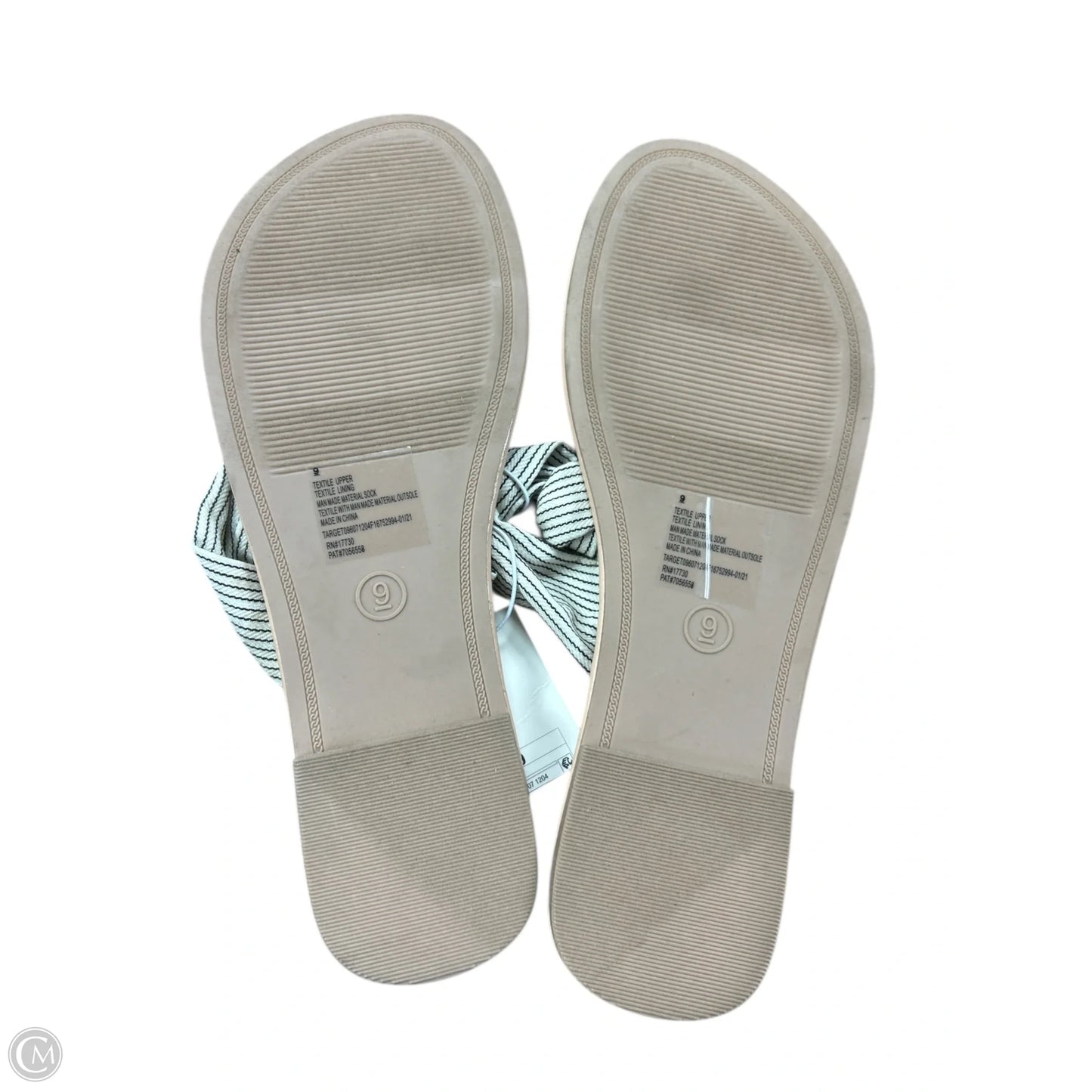 Sandals Flats By A New Day In Black & White, Size: 9