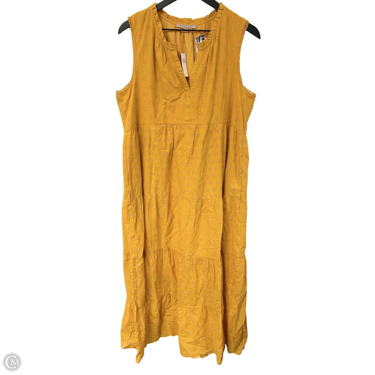 Dress Casual Maxi By Clothes Mentor In Yellow, Size: L