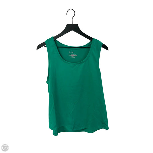 Athletic Tank Top By Members Mark In Green, Size: L