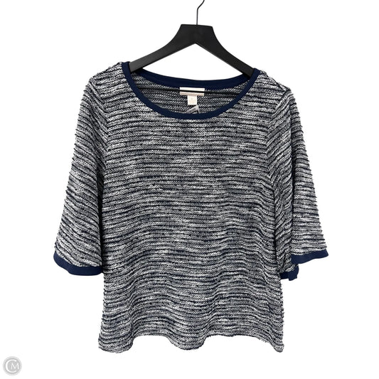 Top Short Sleeve By Cma In Blue, Size: M